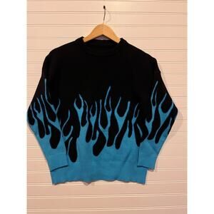 Vintage Y2K flaming sweater